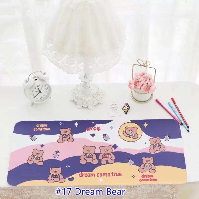 Big Size Mouse pad แผ่นรองเมาส์_Cuteness สี #17 Dream Bear สี #17 Dream Bear