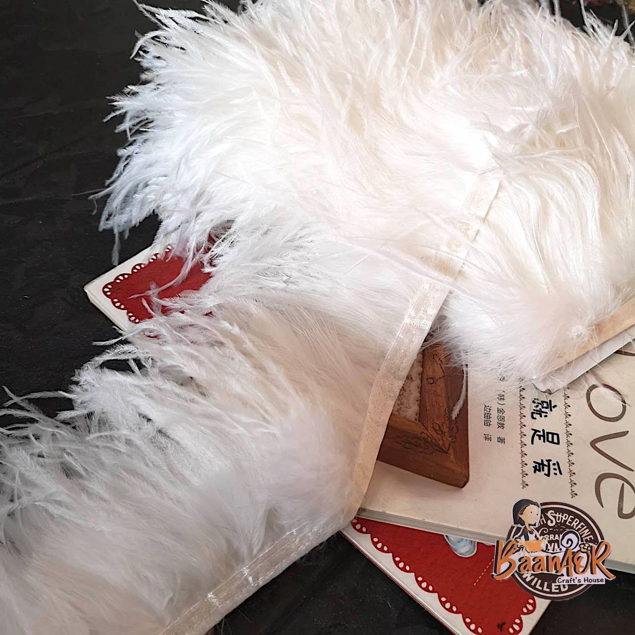 45cm feather fluffy chic party vintage fancy dress Gatsby PDP7301 ขนนก กระจอกเทศ เส้นขนนก ขนฟู ความยาว 45 เซนติเมตร