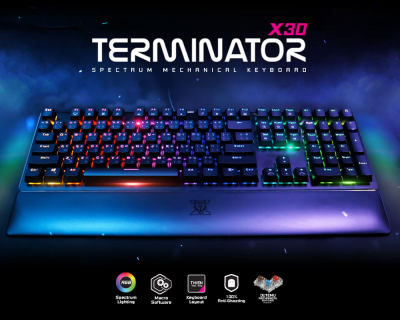 ดูภาพ NUBWO X30 TERMINATOR RGB Mechanical Gaming Keyboard คีย์บอร์ดเกมมิ่ง เพิ่มเติม NUBWO X30 TERMINATOR RGB Mechanical Gaming Keyboard คีย์บอร์ดเกมมิ่ง