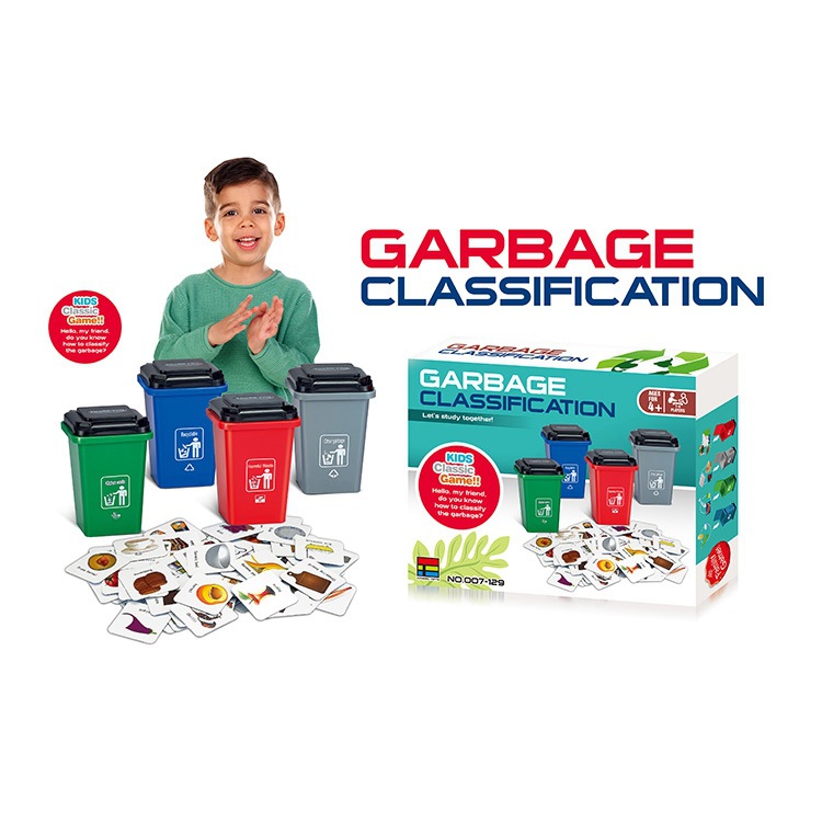 บอร์ดเกมส์แยกขยะ Garbage Classification Board game เกมส์ฝึกท่องคำศัพท์ ...