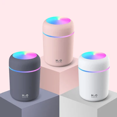 300ML USB Air Humidifer Aroma Essential Oil Diffuser with Romantic Lamp Mist Maker Aromatherapy Humidifiers for Home