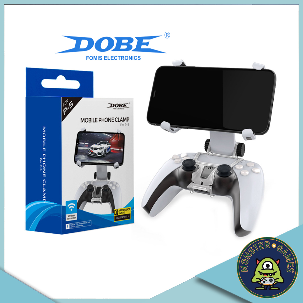 Dobe Mobile Phone Clamp for PS5 Controller (Dobe)(คลิปยึดมือถือกับจอย)(ที่จับมือถือสำหรับเล่นเกมส์)(Dobe Mobile Clip)(Dobe Mobile Clip Ps5)