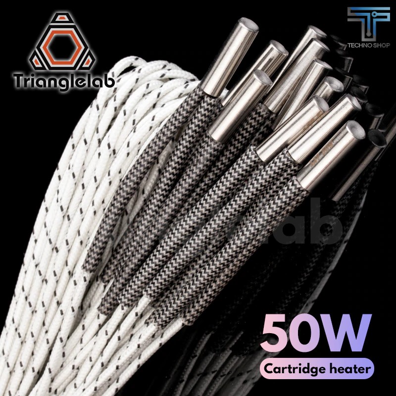 TECHNOSHOP - TRIANGLELAB 3D Printer 6*20MM 24V 50W Heater Cartridge With 100CM cable For 3D Printer
