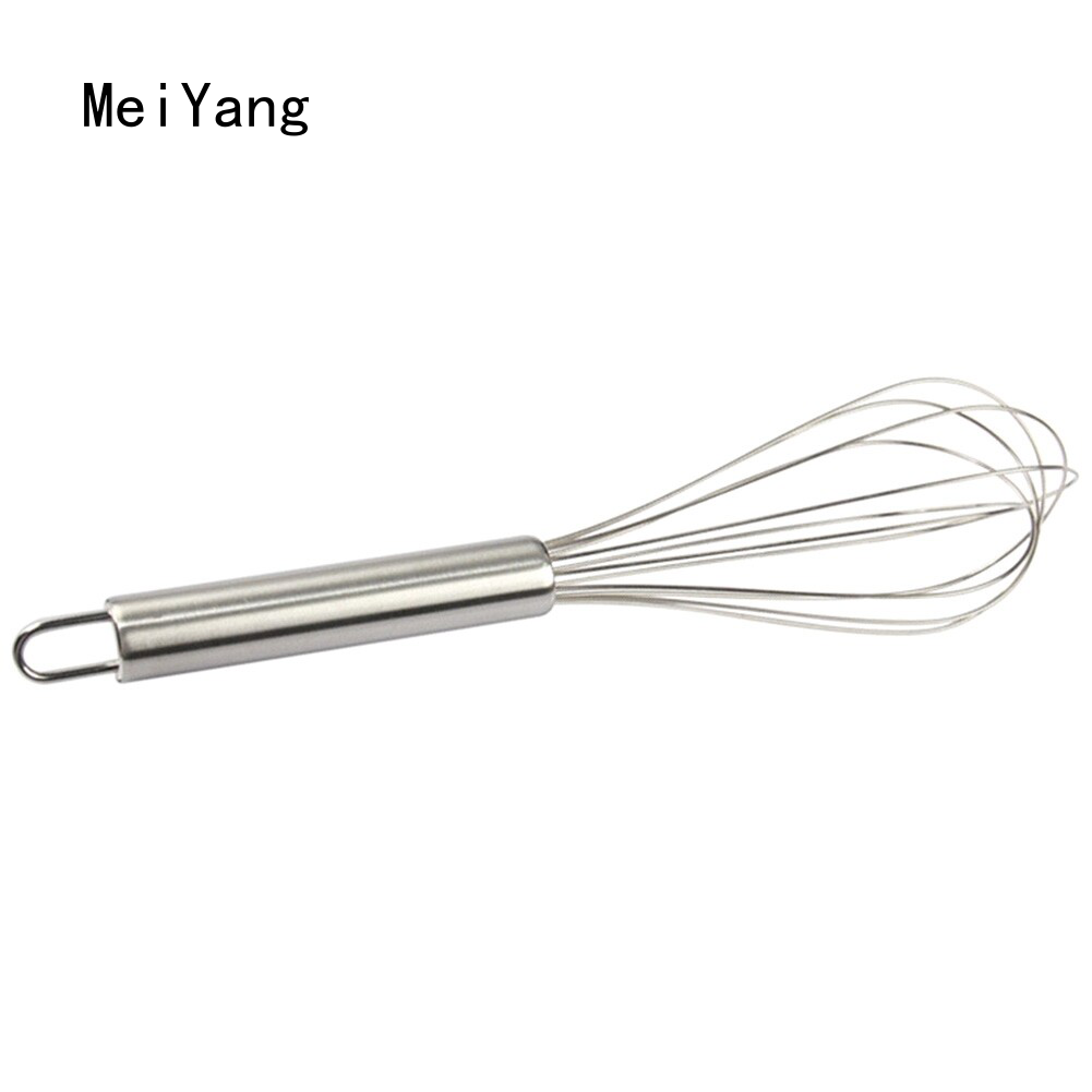 Meiyang 1 ชิ้น 10/12 นิ้วสแตนเลสไข่ชนะมือปัดผสมครัวเครื่องมือเครื่องปั่นเนย 6-line คู่มือปัด สี H02-10 นิ้ว สี H02-10 นิ้ว