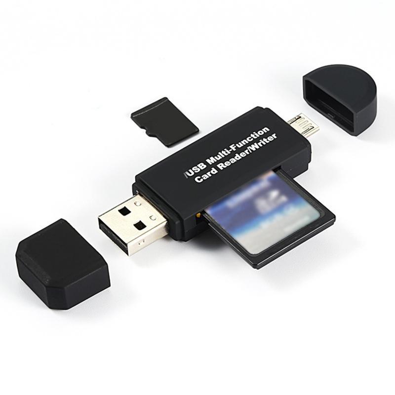 OTG Card Reader Micro SD/SD Card/USB TF ความเร็วสูง 2.0 Card Reader เครื่องอ่านการ์ด OTG ราคาถูกที่สุด พร้อมส่ง