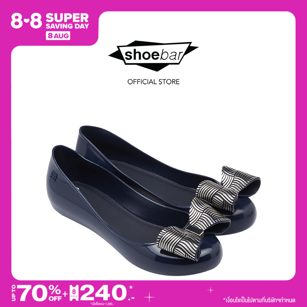 ZAXY รุ่น NEW POP JOY 82899 สี BLUE รองเท้าบัลเลย์ รองเท้าส้นเตี้ย รองเท้าส้นแบน รองเท้าหุ้มส้น (SHOEBAR)