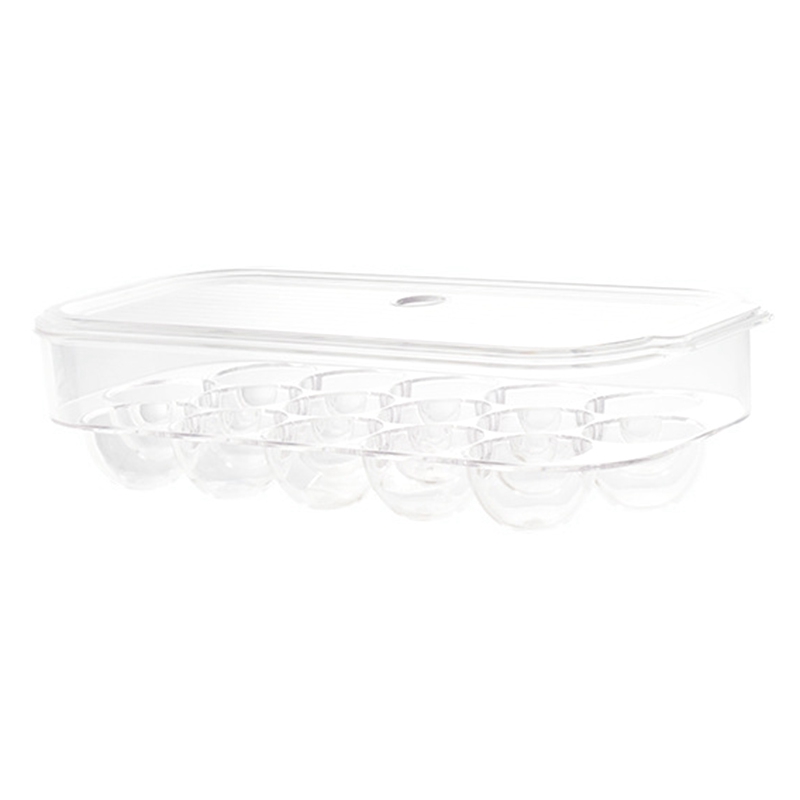 The Egg Rack Storage Box Can Hold 16 Mesh Egg Fresh Storage Boxes, with Handles and Lids, Bpa Free, Stackable
