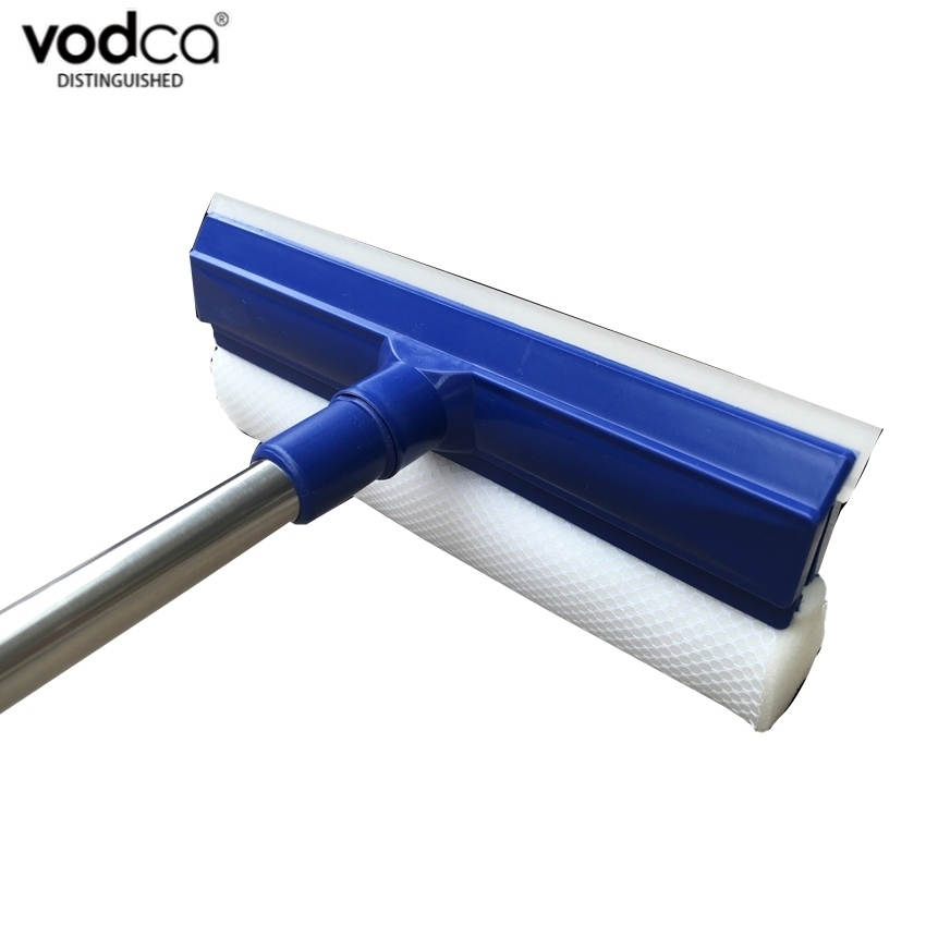 Vodca-แปรงทำความสะอาดรูปแบบใหม่ ไม้เช็ดกระจก ที่เช็ดทำความสะอาดกระจก พร้อมยางรีดน้ำในตัว รุ่น ME-J642