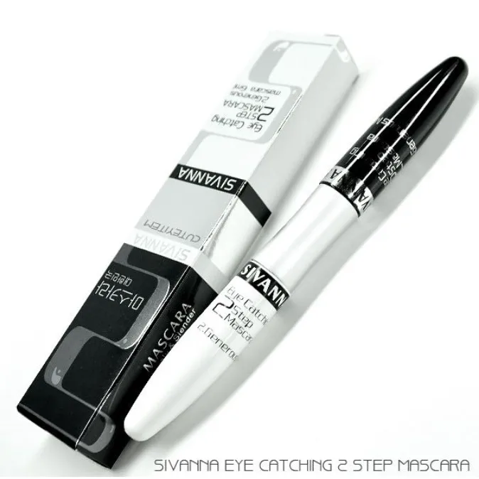 Sivanna Colors Eye Catching 2step Mascara HF6192 มาสคาร่า กันน้ำ สิวันนา ไม่แพนด้า มาสคาร่าตาโต ซีเวียน่า ขนตางอนยาว