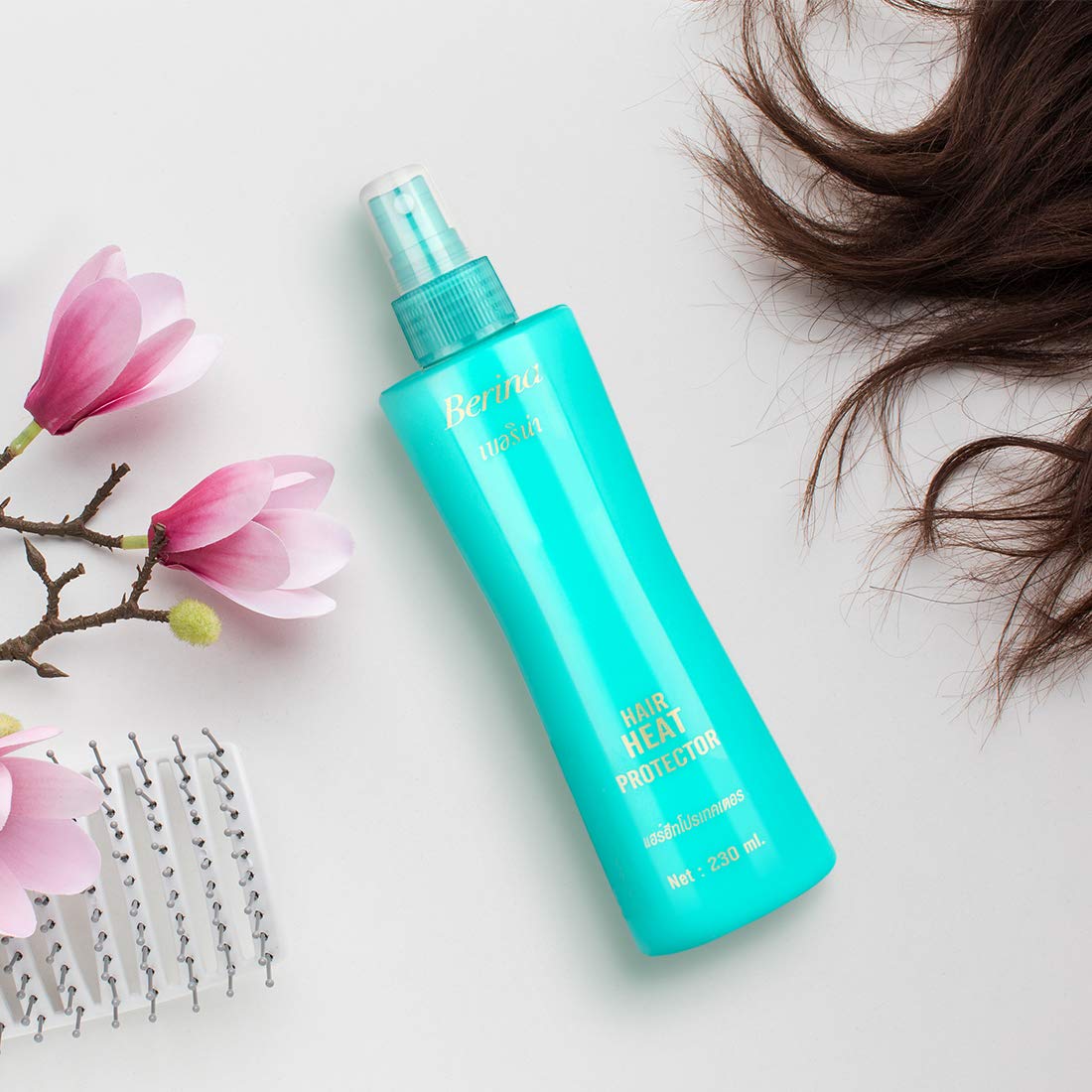 Berina hair heat protector เบอริน่า เเฮร์ ฮีท โปรเทคเตอร์ สเปรย์ กันความร้อน 100/230 มล.