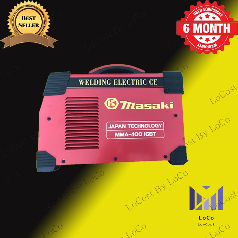 โปรโมชั่น ตู้เชื่อม ตู้เชื่อมไฟฟ้า ตู้เชื่อม inverter ตู้เชื่อมพกพา MASAKI ตู้เชื่อม INVERTER รุ่น MMA-400 IGBT มี ARCFORCE รองรับงานหนัก รับประกันสินค้า 6 เดือน ราคาถูก