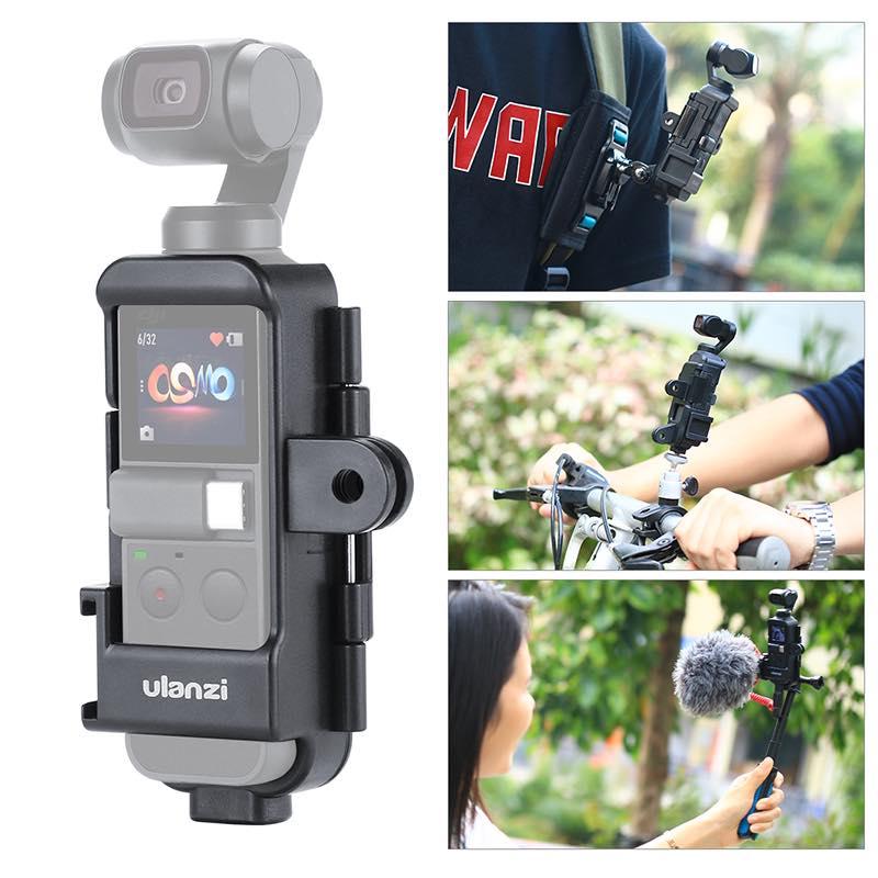 Ulanzi OP-7 เคสไมโครโฟนมัลติฟังก์ชั่นสำหรับ DJI OSMO Pocket vlog