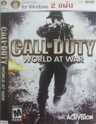 แผ่นเกมส์ PC CALL OF DUTY WORLD AT WAR 2แผ่น