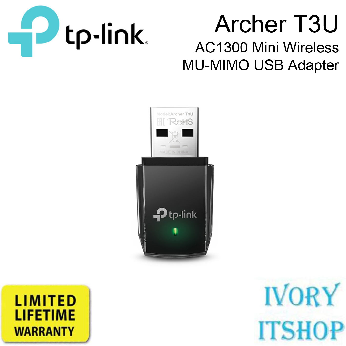 TP-Link Archer T3U AC1300 Mini Wireless MU-MIMO USB Adapter