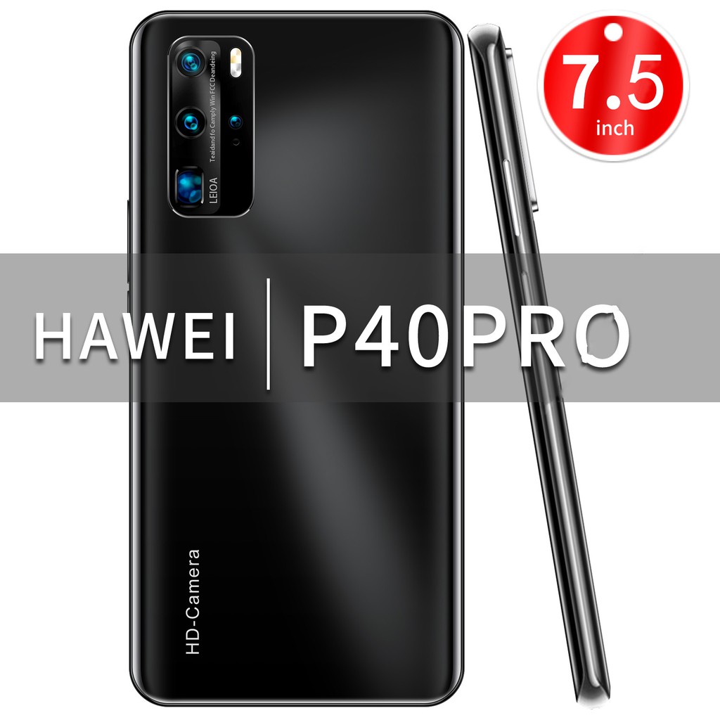 โทรศัพท์ HUAVEI 5G สมาร์ทโฟน P40 Pro 7.5 นิ้ว 8GB - 256GB - p48 โทรศัพท์มือถือ 6 - 128G โทรศัพท์โทรศัพท์มือถือ