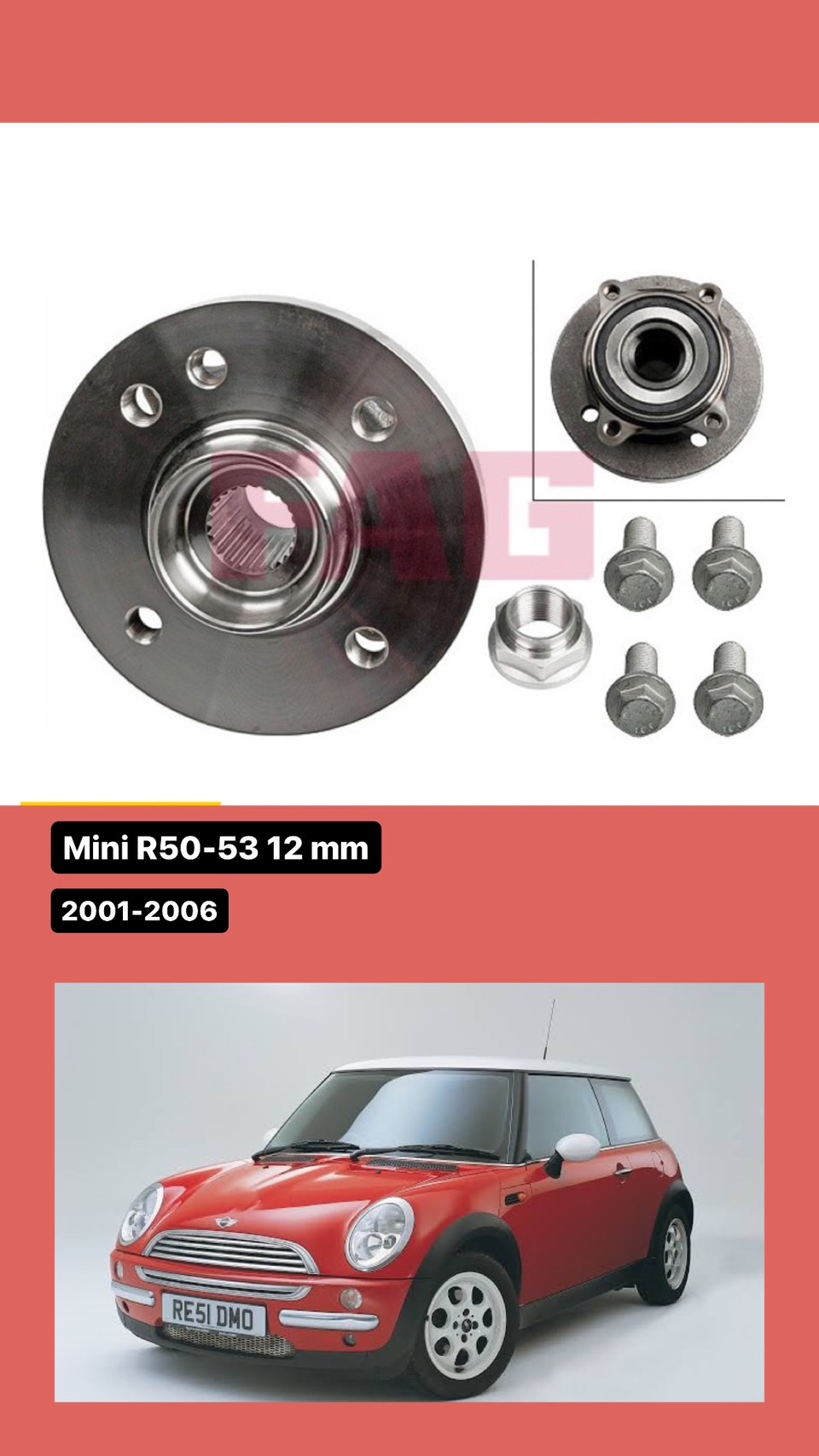 ดุมลุกปืนล้อหน้า Mini R50 R53 ปี 2001-2006 | Lazada.co.th