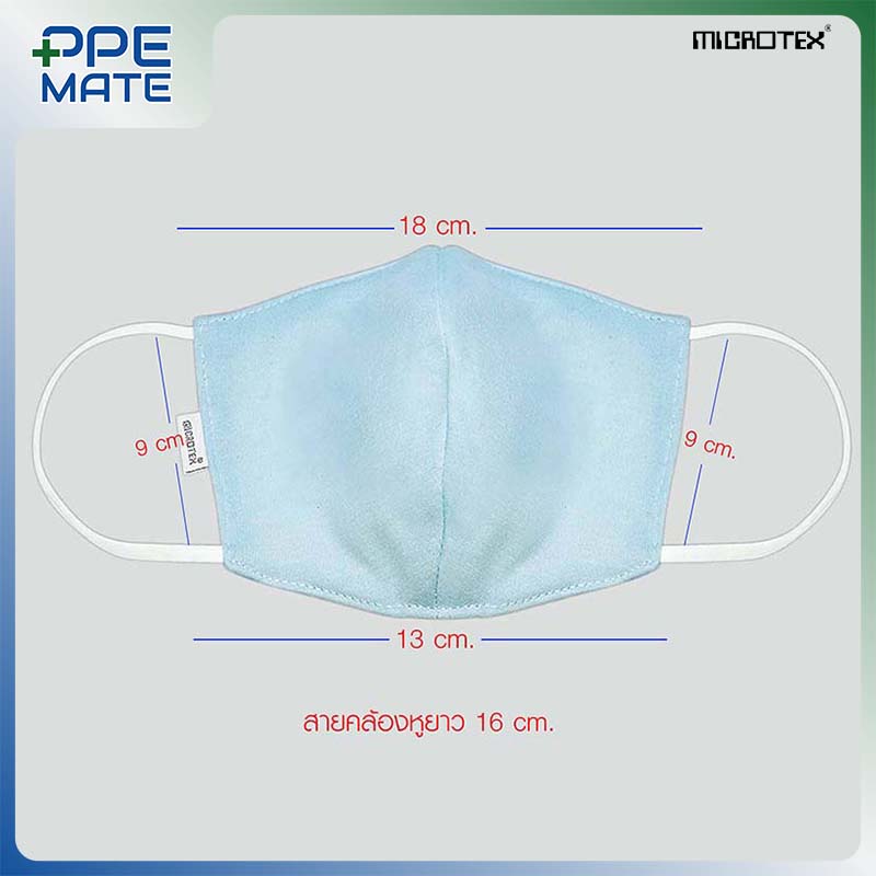MICROTEX NANO - ZINC MASK Water Resistant ผ้าปิดจมูกสะท้อนน้ำ / 1 ชิ้น ...