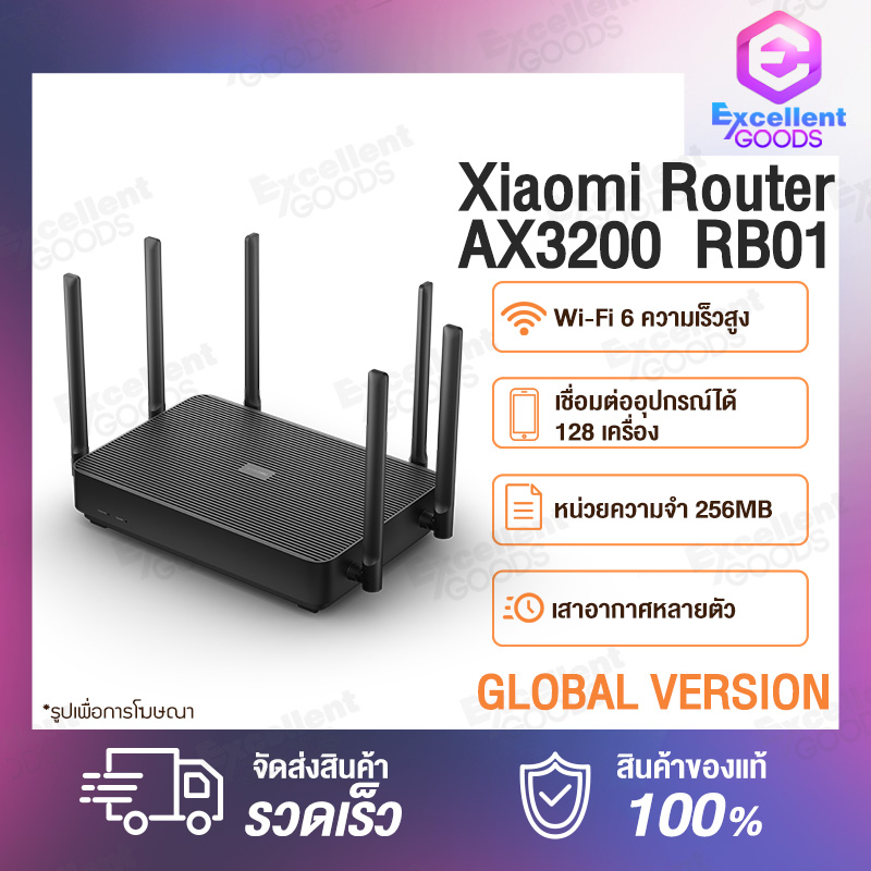 [Global Version]Xiaomi Mi AIoT Router AX3200 ความเร็วสูงสุด 3200Mbps ...