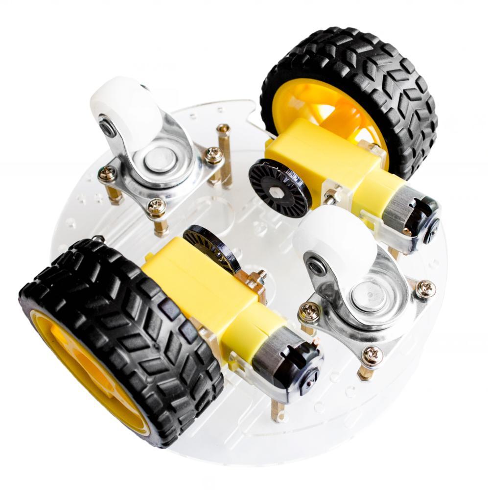 Car Base Robotics Smart Car Chassis 2wd / Robot Tracing Strong Magnetic Motor Car RT-4 ...