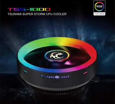 CPU COOLER Tsunami TSS-1000 RGB พัดลมระบายความร้อนซีพียู ระบายอากาศ 360 องศาเทอร์โบ