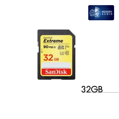 SanDisk Extreme SD Card Memory Card 32GB Max Speed Read 90MB/s Write 40MB/s (SDSDXVE_032G_GNCIN)