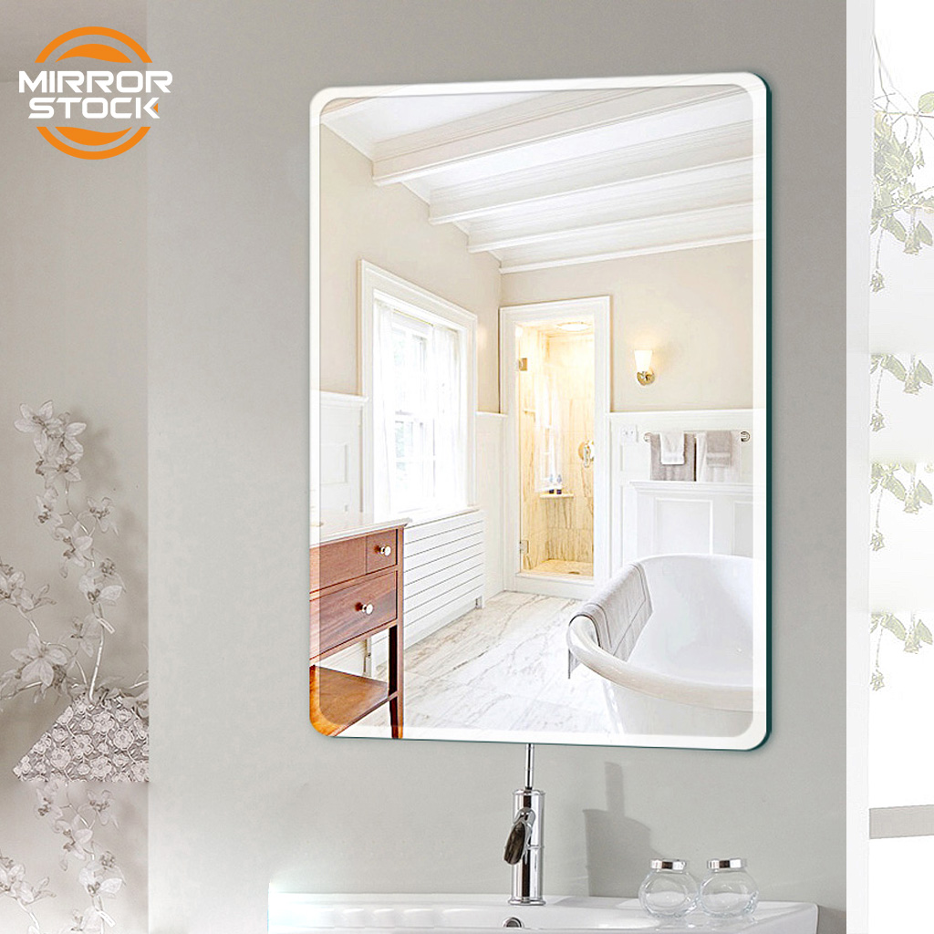 MirrorStock ไร้กรอบ กระจกห้องน้ำ กระจกติดผนัง กระจกแต่งหน้า สุนทรียะกระจกเงา ในห้องนอน ทั้งกระจกร่างกาย กระจกแต่งตัว กระจกเต็มตัว กระจก