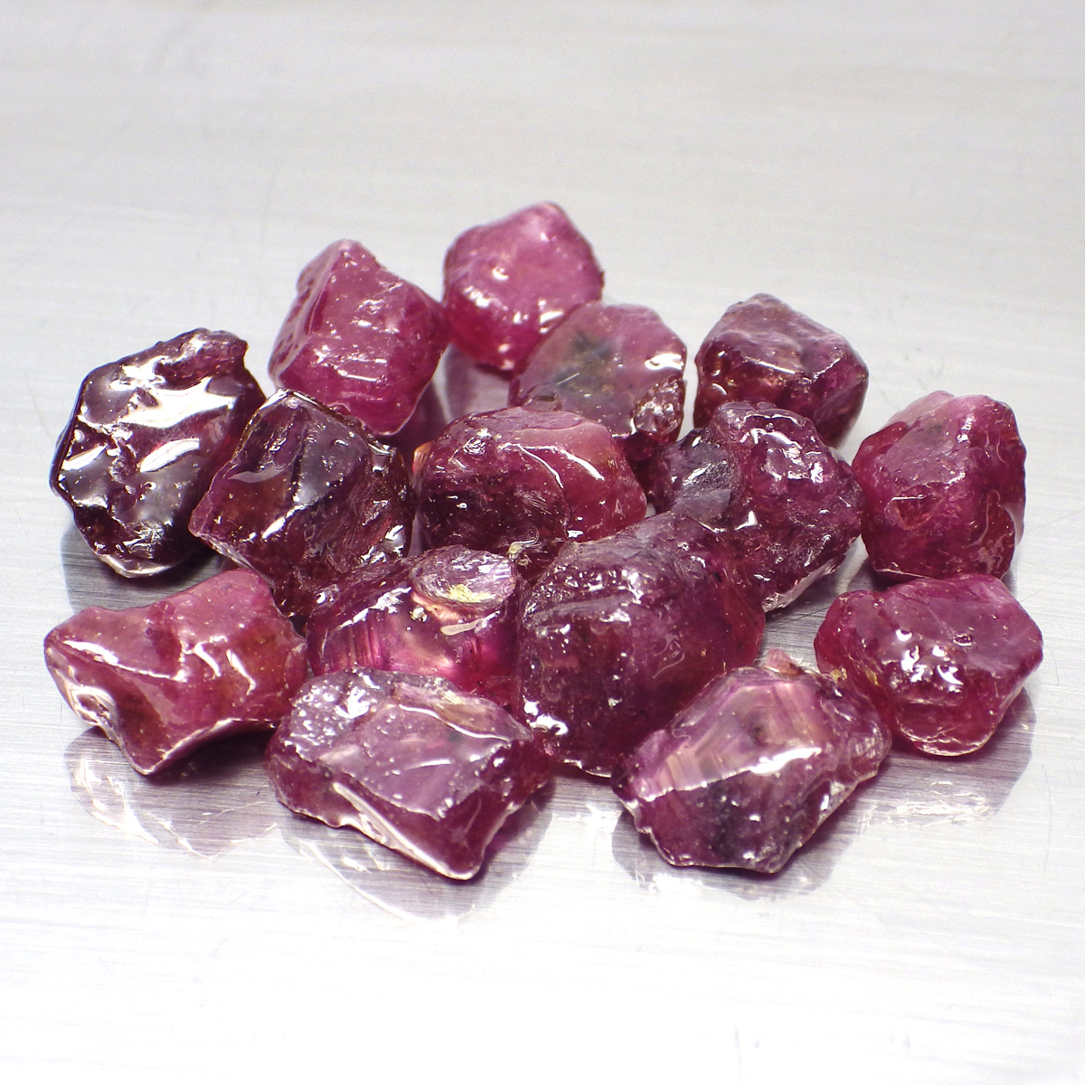 พลอย ก้อน รูบี้ ทับทิม สตาร์ เผาใหม่ ธรรมชาติ แท้ ( Natural Heated Star Ruby ) หนักรวม 50 กะรัต