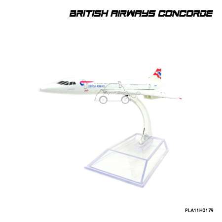 Naynaeshop โมเดลเครื่องบิน BRITISH AIRWAYS CONCORDE (16 cm)