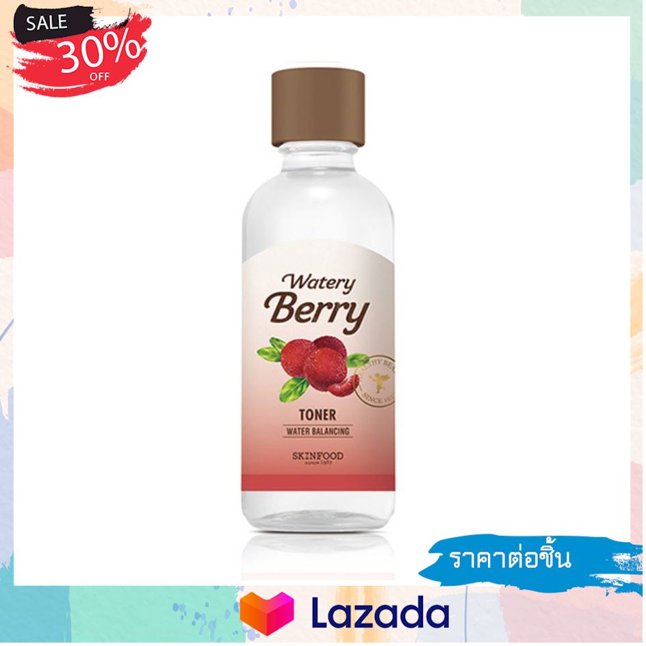 ..มาใหม่วันนี้.. Skinfood Watery Berry Toner 180ml โทนเนอร์บำรุงผิวผสมผสานคุณค่าจากผลเบอร์รี่ 3 ชนิด ..เหมาะสำหรับคุณ..