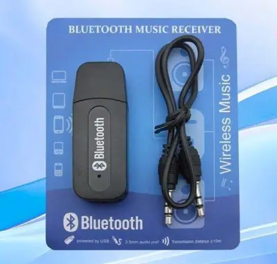 Bluetooth BT-163 ตัวรับสัญญาณบลูทูธ ใช้ไฟจาก USB เสียบเข้า AUX 3.5mm