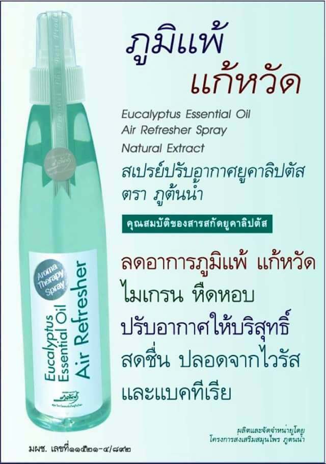 สเปรย์ปรับอากาศยูคาลิปตัส ภูต้นน้ำ 250 ml / Eucalyptus Spray 250 ml