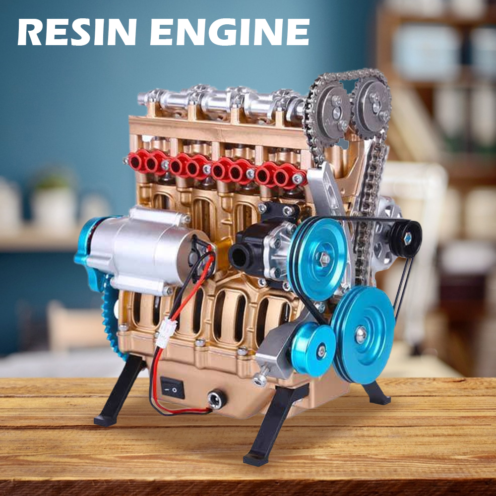 Assembly Car Mini Assemble Inline Four-Cylinder Engine Model Kit Toys ...