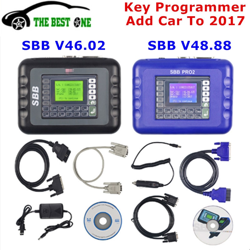 Latest V48.99 SBB Pro2 Key Programmer Add Cars to 2017 PRO 2 SBB V48.88 V46.02 V33.02 Transponder Key Maker Free Shipping