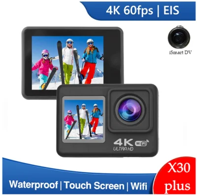NEW Actionกล้อง4K 60FPS 24MP 2.0 Touch LCD EIS แบบ WiFi X30 Plus