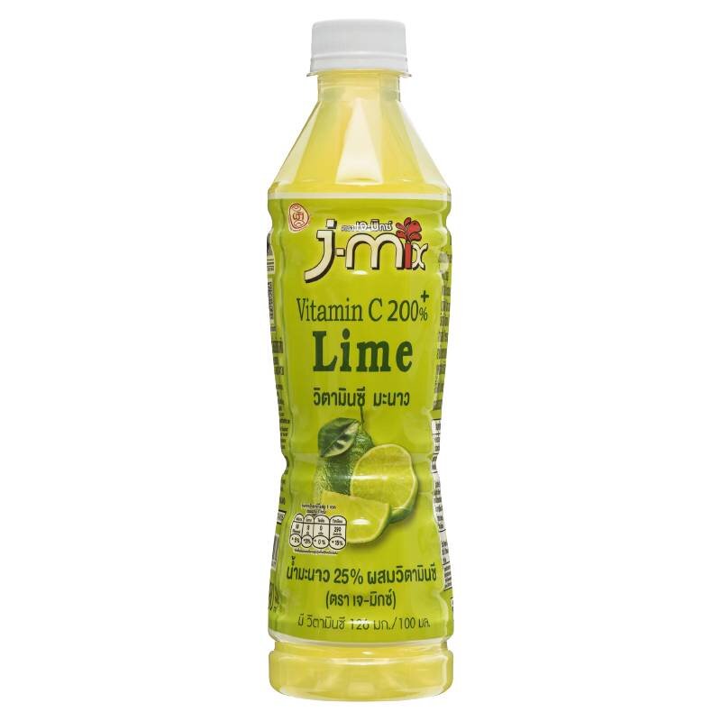 J-Mix น้ำมะนาว 25% ผสมวิตามินซี ขวด แพค 6 ขวด SKU 311257