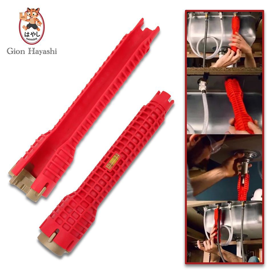 (+Promotion) Gion - ประแจ ขันน็อต ก๊อกน้ำ อ่างล้างจาน อ่างล้างหน้า Faucet and Sink Installer Wrench (5-IN-1 MULTI-PURPOSE TOOL ) ราคาถูก ประแจ ประแจ เลื่อน ประแจ คอม้า ประแจ บล็อก