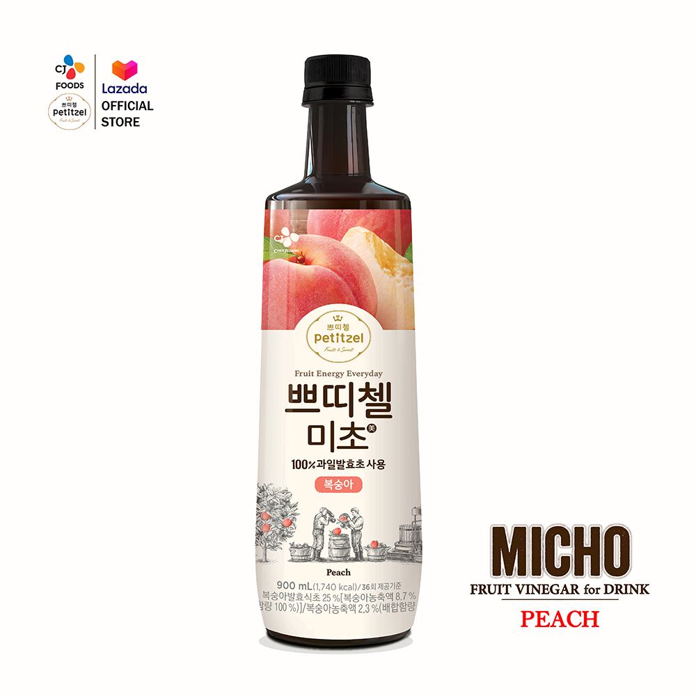 MICHO มิโชะเครื่องดื่มฟรุ๊ตวีนิการ์ รสพีช นำเข้าจากประเทศเกาหลี