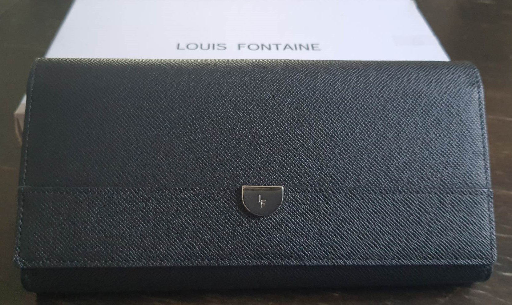 กระเป๋าสตางค์ LOUIS FONTAINE ดำ ใหม่ แท้ Lazada.co.th