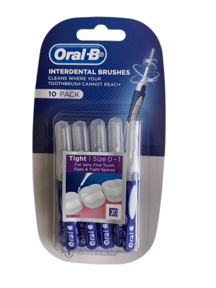 Oral-B Interdental Brushes 10pcs/pack แปรงซอกฟัน10ชิ้น/แพค(ด้ามตรงขนทรง ...