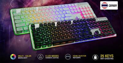 ดูภาพ Nubwo NK32 Fortune คีย์บอร์ด ไฟสีรุ้ง 7 สี LED 4 รูปแบบ <br/>เพิ่มเติม Nubwo NK32 Fortune คีย์บอร์ด ไฟสีรุ้ง 7 สี LED 4 รูปแบบ