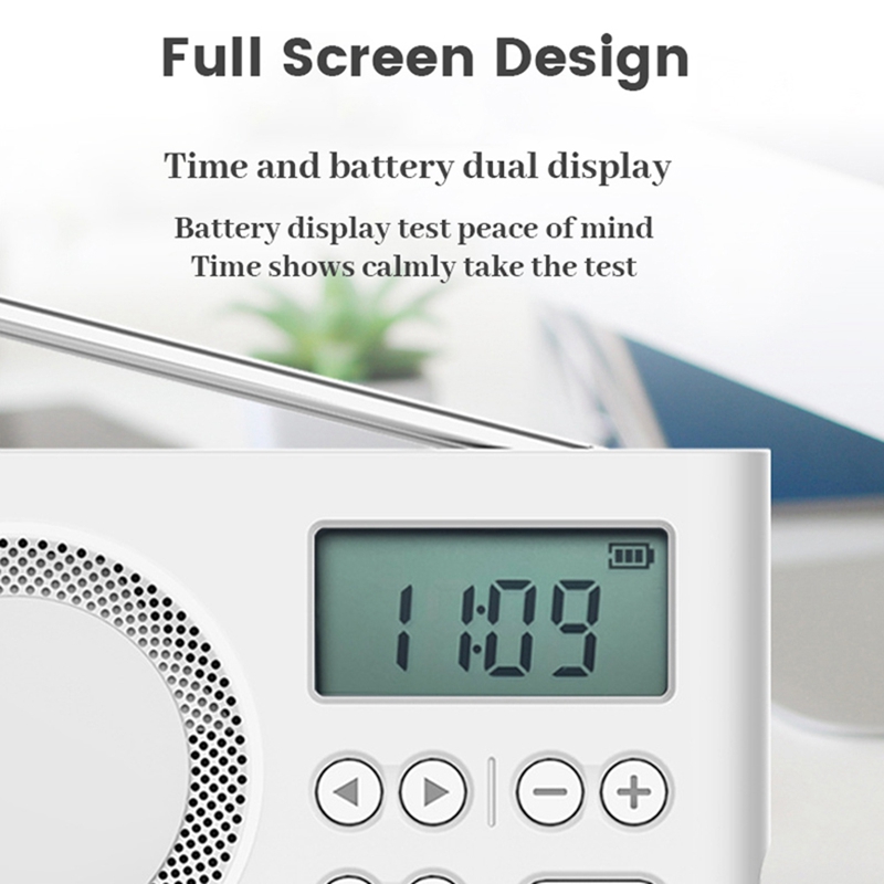 Portable FM Radio Mini Loudspeaker Support Auto Search/Store Station FM Radio 50-108MHZ