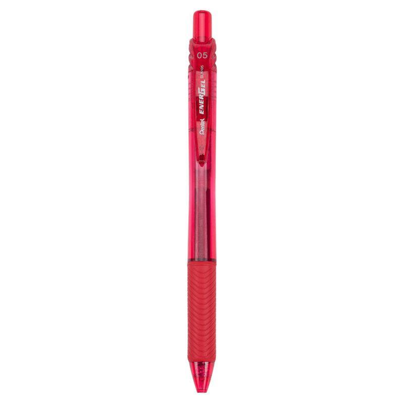 Electro48 เพนเทล ปากกาหมึกเจลแบบกด รุ่น Energel X BLN105-BX ขนาด 0.5 มม. หมึกเจลสีแดง