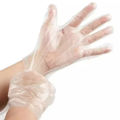 ถุงมือพลาสติกใส 100 ชิ้น Disposable Plastic Gloves (Food Grade) คุณภาพดี ราคาถูก คุ้มค่าที่สุด!!