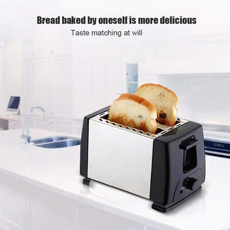 Toaster 2 Slice Stainles Steel Bread Extra Wide Slot Compact Toasters ...