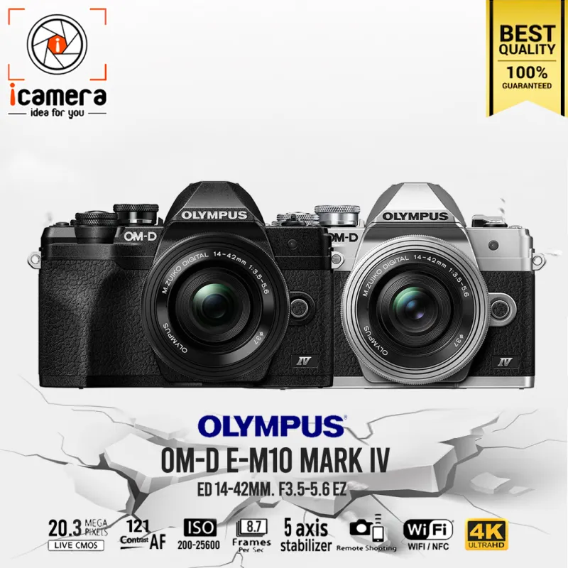 ภาพหน้าปกสินค้าOlympus Camera OM-D E-M10 Mark 4 Kit 14-42 mm. F3.5-5.6 EZ - รับประกันร้าน icamera 1ปี จากร้าน icamera บน Lazada