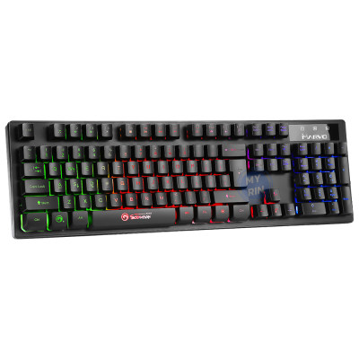 คีย์บอร์ด เกมมิ่งส์ มีไฟ LED MARVO รุ่น K616 กันน้ำได้