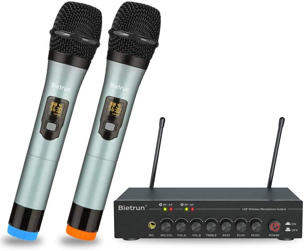 UHF Wireless Microphone System Channel Microphones Handheld Karaoke DJ  Mic Karaoke System Whole Metal Mic Karaoke System for Church Speaking Confe  通販
