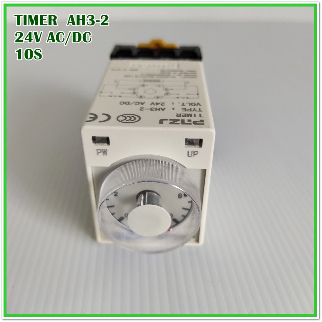 ส่งฟรี TYPE: AH3-2 (CPTR5)TIME RELAYไทม์เมอร์ รีเลย์ ใช้คู่กับSOCKET PF-083A-E (แถมฟรี) AC220V 24V DC/AC :10S, 30S, 60S