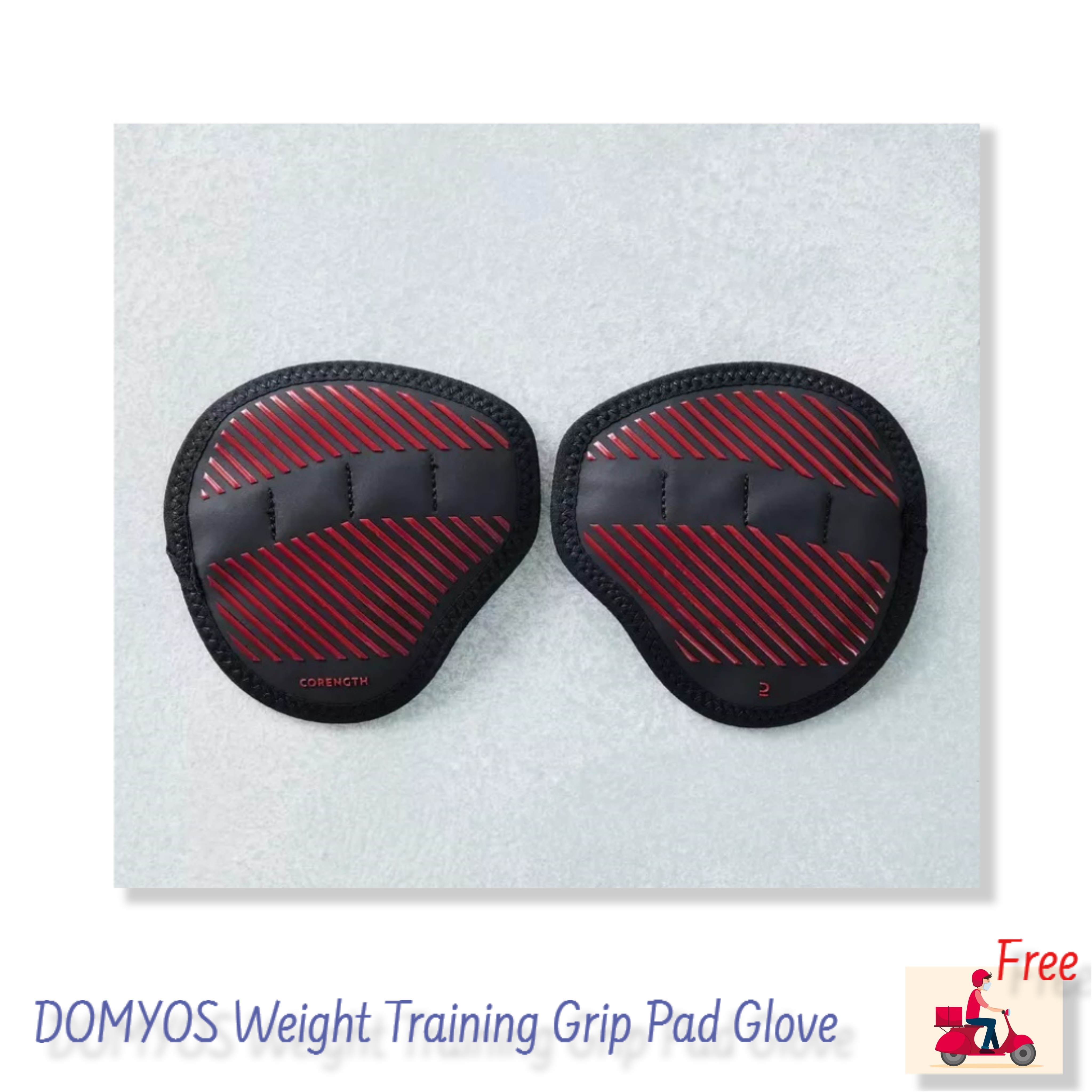 Weight Training Grip Pad Glove แผ่นรองฝ่ามือ แบบกริปสำหรับการฝึก เวทเทรนนิ่ง