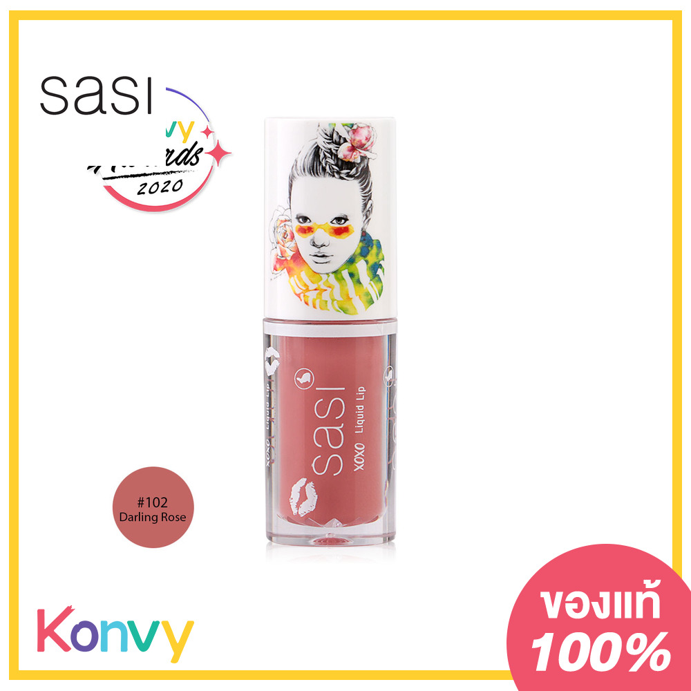 SASI Xoxo Liquid Lip 3g #102 Darling Rose